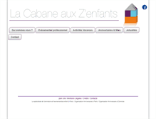 Tablet Screenshot of lacabaneauxzenfants.fr